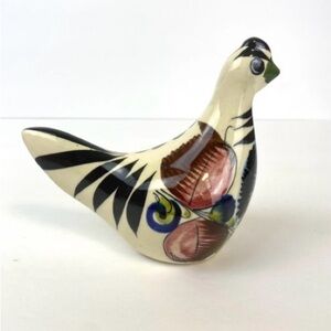 Decorative Mexican Pottery Ceramic Bird Figurine